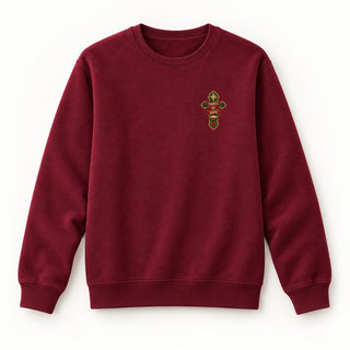 Thrill of Hope Christmas Sweatshirt Burgunder