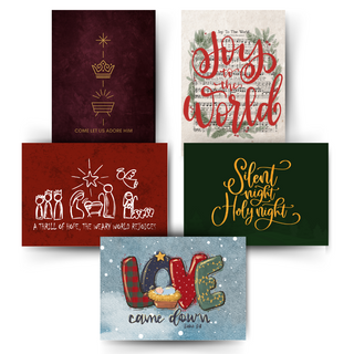 Weihnachts Postkarten Set, Nahaufnahme