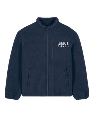 Jesus Saves Teddy Jacke Navy