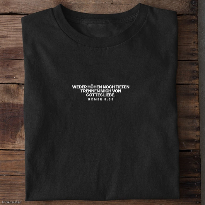 Weder Höhen noch Tiefen Römer 8:39 T-Shirt