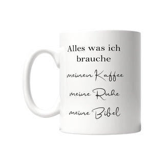 Alles was ich brauche Tasse Detail, Mountain Movers christliches Design