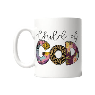 Child of God Tasse Detail, Mountain Movers christliches Design