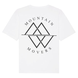 Logo Mountain Movers Oversized Shirt weiß, christliche Streetwear