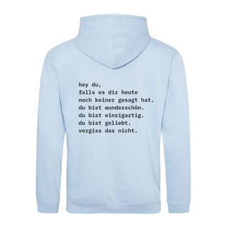 Keiner gesagt Hoodie BackPrint Detailansicht, Mountain Movers christliche Streetwear