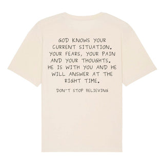 Current Situation Oversized Shirt BackPrint Detailansicht, Mountain Movers christliche Streetwear