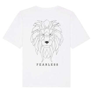 Fearless Oversized Shirt BackPrint Detailansicht, Mountain Movers christliche Streetwear