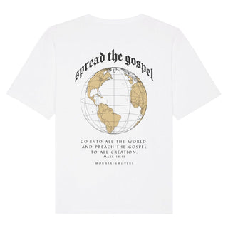 Gospel Oversized Shirt BackPrint Variante, Mountain Movers christliches Design