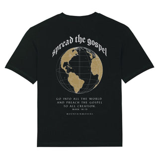 Gospel Oversized Shirt BackPrint Variante, Mountain Movers christliches Design