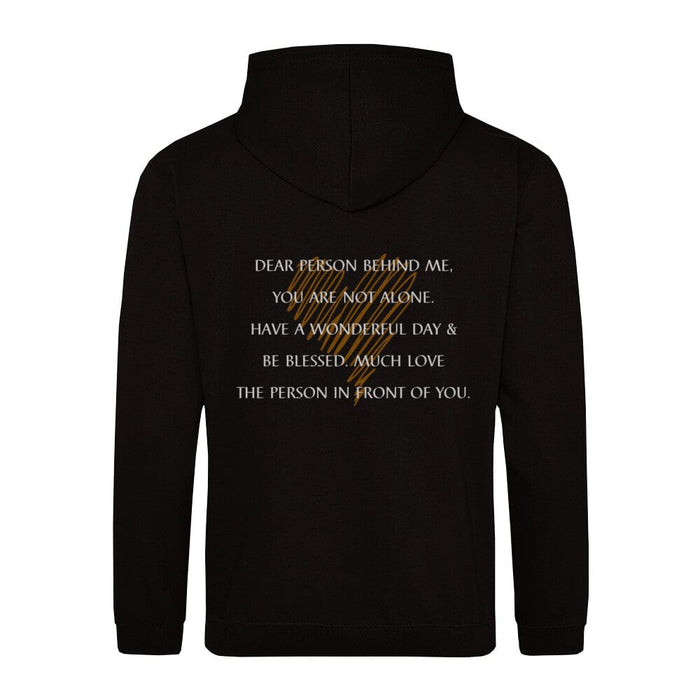Lieve Persoon Hart Hoodie Rugprint
