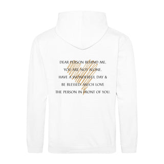 Dear Person Herz Hoodie BackPrint Variante, Mountain Movers christliches Design