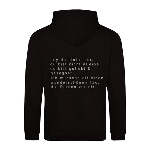 Hey jij hoodie met rugprint