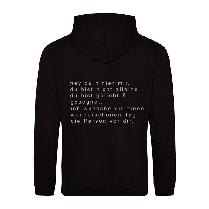 Hey jij hoodie met rugprint