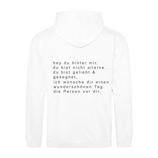 Hey Du Hoodie BackPrint Variante, Mountain Movers christliches Design