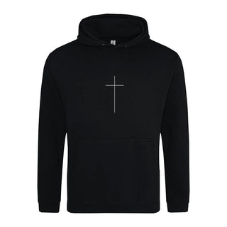 Middle Cross Hoodie, christliche Streetwear von Mountain Movers