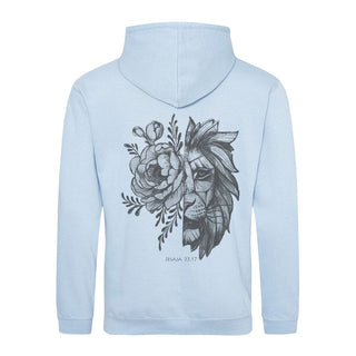 Majesty Hoodie BackPrint Detailansicht, Mountain Movers christliche Streetwear