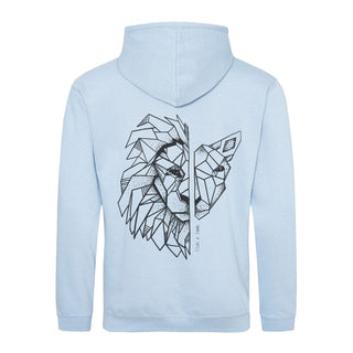 Lion x Lamb Hoodie BackPrint Detailansicht, Mountain Movers christliche Streetwear