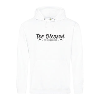 Too Blessed Hoodie Variante, Mountain Movers christliches Design