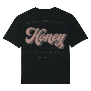 Honey Oversized Shirt BackPrint Variante, Mountain Movers christliches Design
