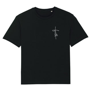 Little Faith Cross Oversized Shirt Variante, Mountain Movers christliches Design