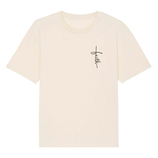 Little Faith Cross Oversized Shirt Detailansicht, Mountain Movers christliche Streetwear