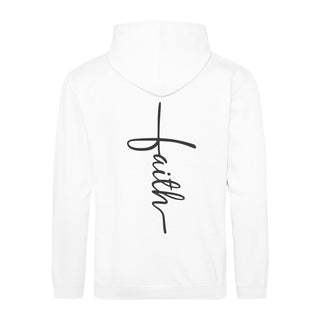 Faith Cross Hoodie BackPrint Variante, Mountain Movers christliches Design