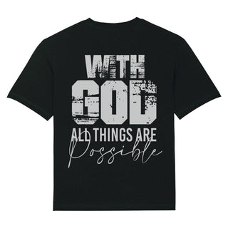 With God Oversized Shirt BackPrint Variante, Mountain Movers christliches Design