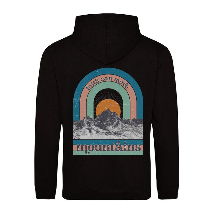 Faith can move Mountains Retro Hoodie BackPrint