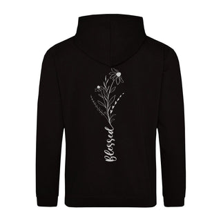 Blessed Flower Back Hoodie BackPrint, christliche Streetwear von Mountain Movers