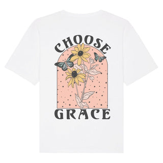 Choose Grace Oversized Shirt BackPrint Variante, Mountain Movers christliches Design