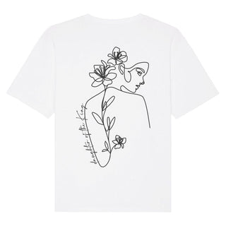 Daughter of the King Oversized Shirt BackPrint Detailansicht, Mountain Movers christliche Streetwear