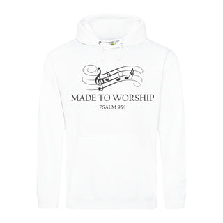 Made To Worship Hoodie Variante, Mountain Movers christliches Design
