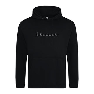 Blessed Kalligraphie Hoodie, christliche Streetwear von Mountain Movers