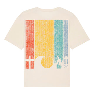 Ostern Retro Oversized Shirt BackPrint Detailansicht, Mountain Movers christliche Streetwear
