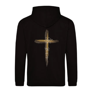 HE is Risen Narzisse Hoodie BackPrint, christliche Streetwear von Mountain Movers