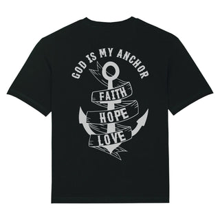 Anchor Oversized Shirt BackPrint Variante, Mountain Movers christliches Design