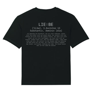 Definition Liebe Oversized Shirt BackPrint Variante, Mountain Movers christliches Design