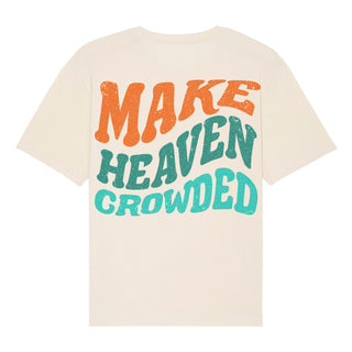Make heaven crowded wavy Oversized Shirt BackPrint Detailansicht, Mountain Movers christliche Streetwear