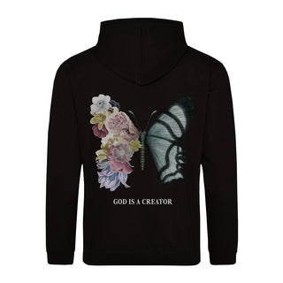 God is a Creator Hoodie BackPrint, christliche Streetwear von Mountain Movers