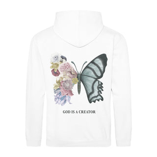 God is a Creator Hoodie BackPrint Variante, Mountain Movers christliches Design