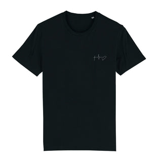 Faith Hope Love Symbols Minimalistisch T-Shirt Detailansicht, Mountain Movers christliche Streetwear