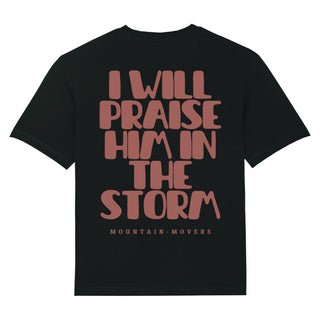 I will praise him Oversized Shirt BackPrint Variante, Mountain Movers christliches Design