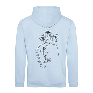 Daughter of the King Hoodie BackPrint Detailansicht, Mountain Movers christliche Streetwear