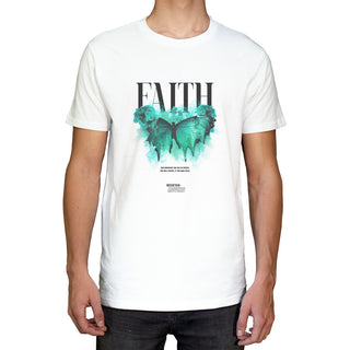Faith Streetwear Front T-Shirt Detailansicht, Mountain Movers christliche Streetwear