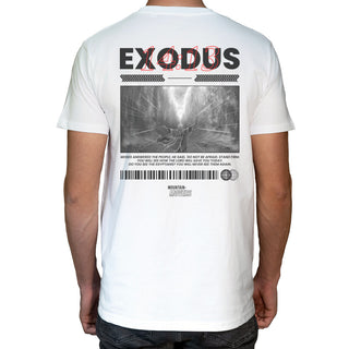 Exodus T-Shirt Backprint Variante, Mountain Movers christliches Design