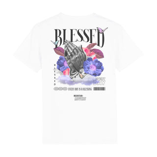 Blessed Streetwear T-Shirt Backprint Detailansicht, Mountain Movers christliche Streetwear