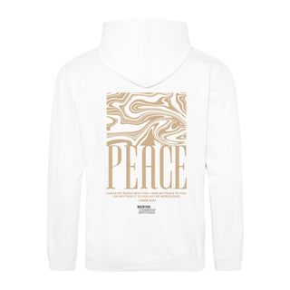 Peace Streetwear Hoodie BackPrint Detailansicht, Mountain Movers christliche Streetwear