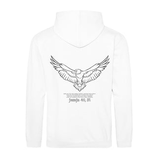 Adler Hoodie BackPrint Variante, Mountain Movers christliches Design
