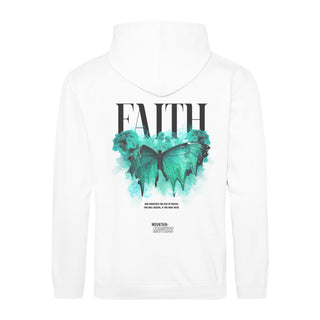 Faith Streetwear Hoodie BackPrint Detailansicht, Mountain Movers christliche Streetwear