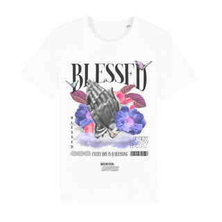 Blessed Front T-Shirt Variante, Mountain Movers christliches Design