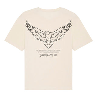 Adler Oversized Shirt BackPrint Detailansicht, Mountain Movers christliche Streetwear